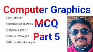 Computer Graphics MCQ questions CG MCQ questions CG objective questions part 5