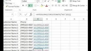 Enable Click to Call in Excel (Skype or Jabber)