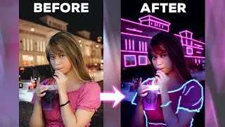 Glowing Lines Effect Photoshop Tutorial | Glowing Effect in Photoshop (Easy)  