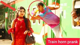 Train Horn Prank On Cute Girls | The Best Of Train Horn Prank 2021 😲 Loud Horn Prank/FuN TV PranK