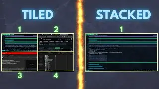 Tiled or stacked apps when using tiling window managers? My thoughts and setup