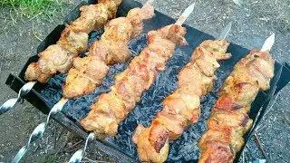 ШАШЛЫК из СВИНОГО ОШЕЙКА / Мясо на Углях / МАРИНАД на РАССОЛЕ