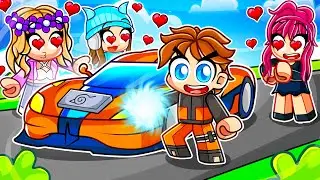 RIZZING Girls With The NEW $50,000,000 NARUTO CAR in DRIVING EMPIRE!