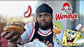 FIRST TIME TRYING THE KRABBY PATTY BURGER AT WENDYS *CANT BELIEVE THIS HAPPENED 🤢*