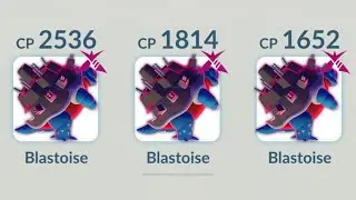Using TRIPLE GIGANTAMAX BLASTOISE TEAM in Pokemon GO.