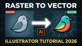 How to Convert Raster Image to Vector in Illustrator (2026 Easy Tutorial