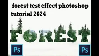 forest test effect photoshop tutorial 2024