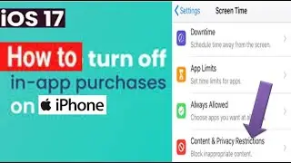 Turn Off In App Purchases on iPhone #iPhone  #iphonetricks  #iphonetips  #inapp  #inapppurchases
