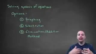 Solving Systems - Mixed Examples