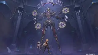 Genshin Impact Scara Boss Fight (Hu tao Team)