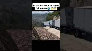 La Bajada MAS GRANDE del mundo 🌍😨😰 #truck #simulator #american #trailer #camion