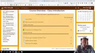Moodle - Basic Organization