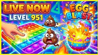 🛑 LIVE GAMEPLAY:💩 POP RUN 3D 💥CAN I REACH THE GOLDEN EGG?🥚😱