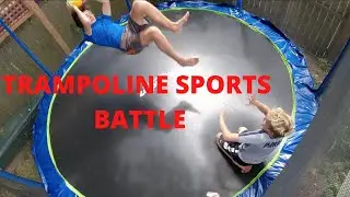 INTENSE TRAMPOLINE SPORTS BATTLE!! | Kool kid 26