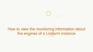 Demo | View The Monitoring Information of a Lindorm Instance On Lindorm or CloudMonitor Console
