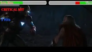 Iron Man vs Thor with Healthbars - Forest Fight