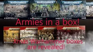Xmas Warhammer boxes are revealed!/ Armies in a box/ Warhammer 40k and Aos Christmas battleforces!