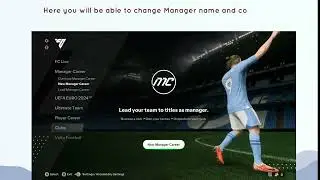 How to Change Manager name and country in FC 24