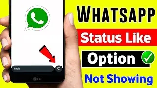 Whatsapp Status Like Option Not Showing | Whatsapp Status Like Update | Whatsapp Status Like Option