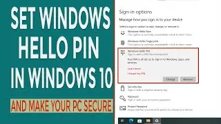 How to Set Up Windows Hello PIN on Windows 10 - Step-by-Step Tutorial #windows10 #pctricks