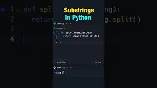 Substrings in Python  