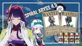 4.5 SPIRAL ABYSS RUN - Ayaka // Raiden Shogun | Genshin Impact