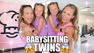 WE BABYSAT IDENTICAL TWIN SISTERS FOR 24 HOURS 💗💗💜💜