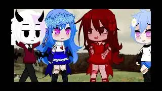 //fnf //gacha life // skarrins💙 sky💙  rasazy🖤  selver🖤 girlfriend❤ boyfriend 💙