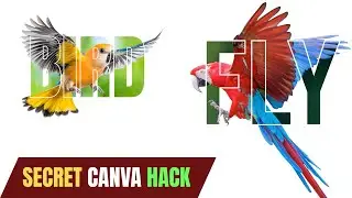 Best Canva Text Effect Tutorial | Cool Canva Design Trick #tutorial #canva