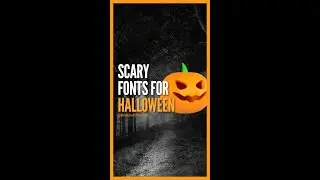 SCARIEST Fonts for Halloween 👻🎃