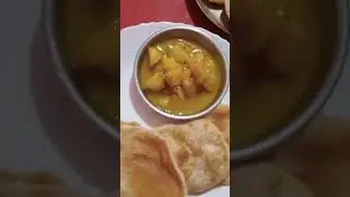 #Shorts#Breakfast Menu Eating Luchi,sada aloor torkari