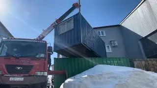Работа через кабину! КМУ 7 тонн.