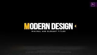 Clean Premiere Pro Title Templates