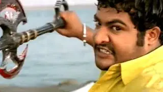 NTR & Bhoomika,Ankhita Blockbuster Movie NTR Ultimate Action Scene | Shalimar Movies