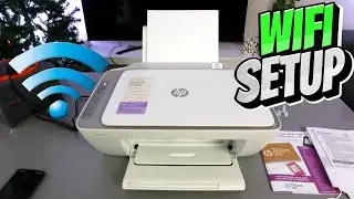 How To Connect HP Deskjet 2820e Printer To WIFI Network with Phone, Review