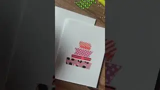 Easy Christmas cards to make with your little one! #christmascrafts #christmascards #washitape