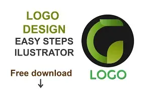 character logo, G logo easy steps. illustrator