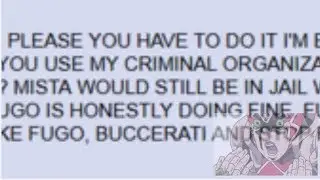 /a/ Writes A Letter To Bruno Bucciarati