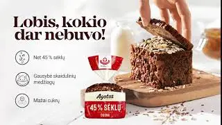 Lobis, kokio dar nebuvo! Agotos 45% sėklų duona - jau prekyboje!