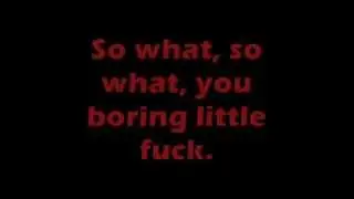 Metallica - So What (With Lyrics)