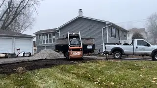Building a TRAILER parking pad with my NEW SKID STEER!