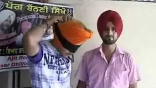 Tying Turban with Close Eyes The World No1 Coach Ferozepuria  94635-95040 www.punjabiturban.com
