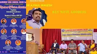 Keynote Address/International Conference on Business and Finance