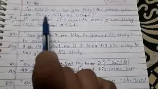 Oxford Current English Grammar Exercise 79 | Direct And Indirect Speech | Writter---Rk sinha part 3