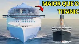 Esse  navio é 5 VEZES mais PESADO que o TITANIC I Tudo sobre o Icon of the Seas