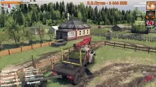 Spintires - stream. Карта "Делянки" (Serg)
