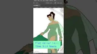 Lady Grace // short digital speedpaint including time used