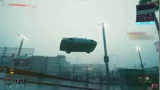 Cyberpunk 2077 Car Flying glitch be like