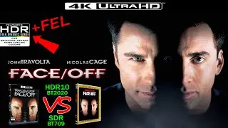 Face/Off 1997 4K UHD HDR vs 1080p BluRay SDR 100nits 