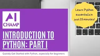 Easy Python Introduction Part - 1 | Getting Started with Python